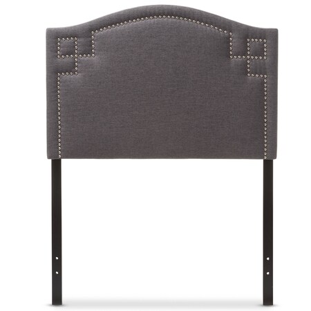 Baxton Studio Aubrey Modern Dark Grey Upholstered Twin Size Headboard 125-6982